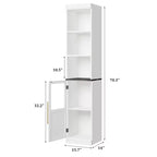 Armoire de rangement de salle de bain de 70 pouces, armoire de rangement haute avec portes pour cuisines, salles de bain, salon, Naturel