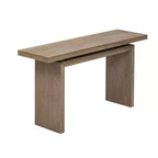 Console d'entrée moderne avec plateau flottant, table de couloir étroite en placage de frêne pour salon, hall d'entrée ou vestibule