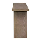 Console d'entrée moderne avec plateau flottant, table de couloir étroite en placage de frêne pour salon, hall d'entrée ou vestibule