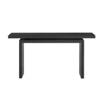 Console d'entrée moderne avec plateau flottant, table de couloir étroite en placage de frêne pour salon, hall d'entrée ou vestibule