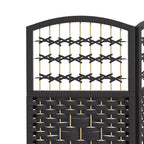 Paravent pliant à 6 panneaux, séparateur de pièce portable en fibre ondulée pour bureau à domicile