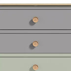 Commode à 5 tiroirs avec façades de couleurs mélangées de 78 cm (L) x 40 cm (P) x 117,3 cm (H)