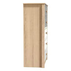 Commode à 5 tiroirs avec façades de couleurs mélangées de 78 cm (L) x 40 cm (P) x 117,3 cm (H)