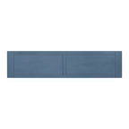 Console longue rectangulaire en bois de style méditerranéen avec tiroirs et étagère