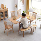 Banc de salle à manger en bois fin de 39,3 po, siège en chêne naturel pour usage intérieur, idéal pour une entrée, un salon, une chambre ou une cuisine