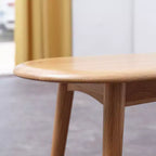 Banc de salle à manger en bois fin de 39,3 po, siège en chêne naturel pour usage intérieur, idéal pour une entrée, un salon, une chambre ou une cuisine
