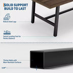 Table de salle à manger industrielle pour 4 à 6 personnes, longue table de cuisine en bois de 160 cm avec cadre métallique robuste et finition grise - Table de comptoir rectangulaire 4 places