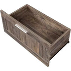 Meuble TV moderne minimaliste de 80 pouces avec 3 espaces de rangement ouverts, 3 tiroirs, meuble multimédia pour salon ou chambre, expresso