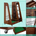Organisateur de sac de golf pour garage, support de rangement pour clubs de golf en bois de qualité supérieure pouvant accueillir 2 sacs de golf, organisateur de coffre de golf pour garage, abri de club, sous-sol