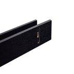 Étagère flottante noire 18.11 C avec support invisible pour montage mural en bois, parfaite pour la décoration de salle de bain/chambre/cuisine ou pour exposer des livres/plantes, facile à installer.