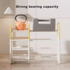Bibliothèque pour enfants et rangement de jouets, organiseurs de jouets à 4 niveaux avec 8 bacs de rangement amovibles, organisateur de rangement de jouets pour enfants pour salle d'étude, chambre à coucher, chambre d'enfant