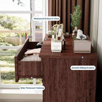 Commode à 4 tiroirs pour chambre à coucher, commode haute avec poignées en métal, commode/meuble TV rustique en bois, pour salon, couloir