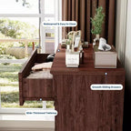 Commode à 4 tiroirs pour chambre à coucher, commode haute avec poignées en métal, commode/meuble TV rustique en bois, pour salon, couloir