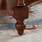 Table basse élégante en bois massif avec plateau en verre