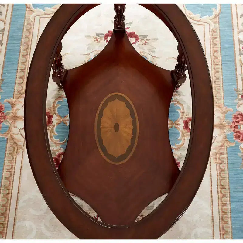 Table basse élégante en bois massif avec plateau en verre
