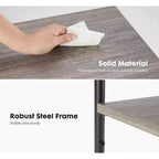 Table basse à hauteur réglable à 3 niveaux, table de chevet de rangement peu encombrante, antirouille