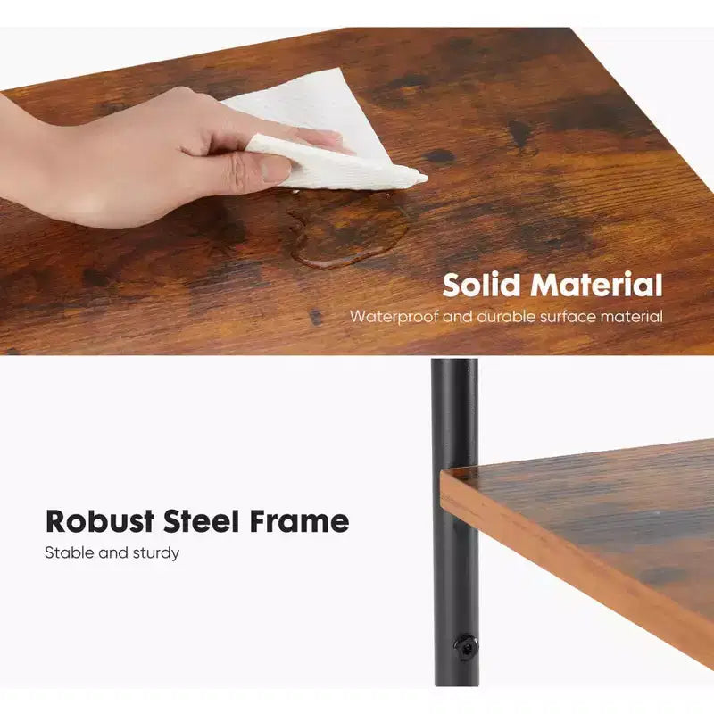 Table basse à hauteur réglable à 3 niveaux, table de chevet de rangement peu encombrante, antirouille