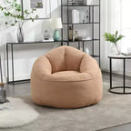 Canapé Poire en Mousse Haute Pression Fauteuil Poire Adulte avec Rembourrage en Mousse Compressée et Repose-Pieds