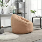 Canapé Poire en Mousse Haute Pression Fauteuil Poire Adulte avec Rembourrage en Mousse Compressée et Repose-Pieds