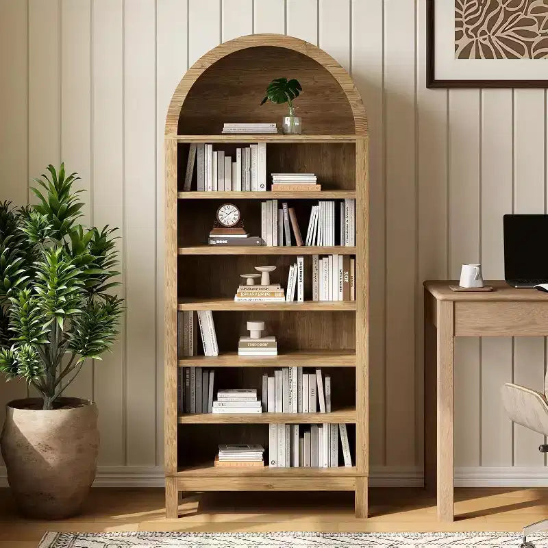 Meuble à chaussures, Armoire à chaussures haute 71 en bois à 7 niveaux avec étagères réglables, couleur chêne, pour entrée