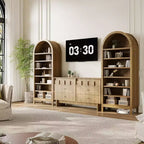 Meuble à chaussures, Armoire à chaussures haute 71 en bois à 7 niveaux avec étagères réglables, couleur chêne, pour entrée