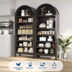 Meuble à chaussures, Armoire à chaussures haute 71 en bois à 7 niveaux avec étagères réglables, couleur chêne, pour entrée