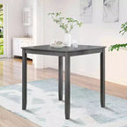 MAYEERTY Wooden Square Counter Height Dining Table, Gray Kitchen Table for Small Space Only The Table