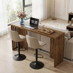Table de bar rectangulaire 63, table de salle à manger haute de cuisine, la table seulement