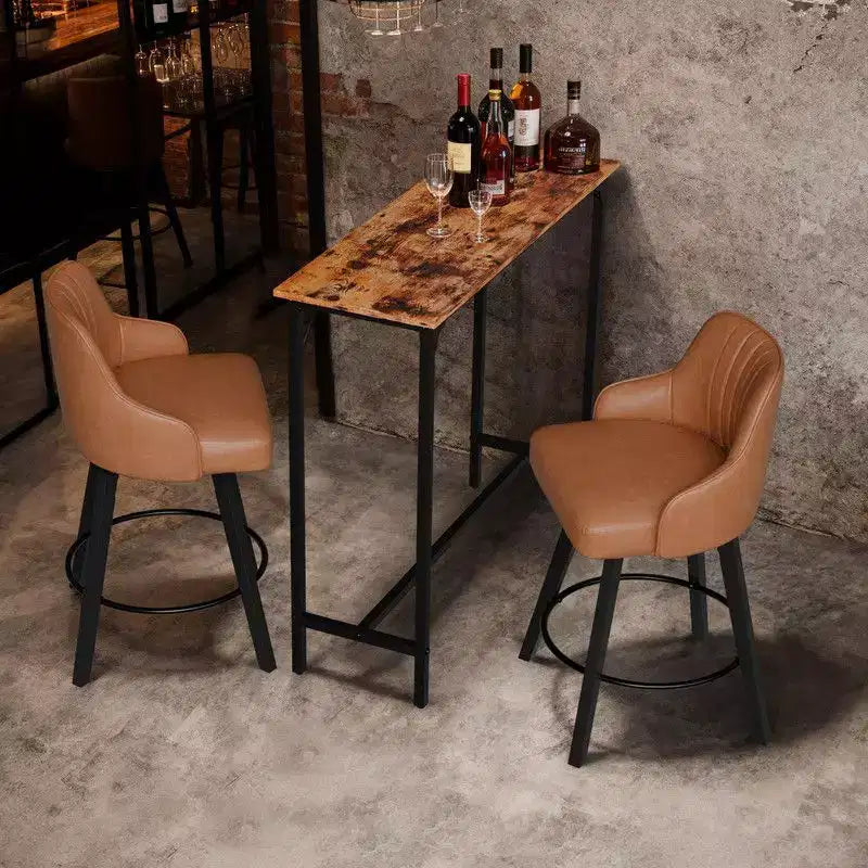 Table de bar de 43'' à hauteur de comptoir Table de pub rectangulaire Table de canapé