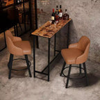 Table de bar de 43'' à hauteur de comptoir Table de pub rectangulaire Table de canapé