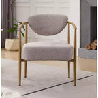 Chaise de salle à manger moderne, chaise d'appoint rembourrée avec cadre en métal, chaise pour salon, chambre à coucher, salle à manger, bureau à domicile