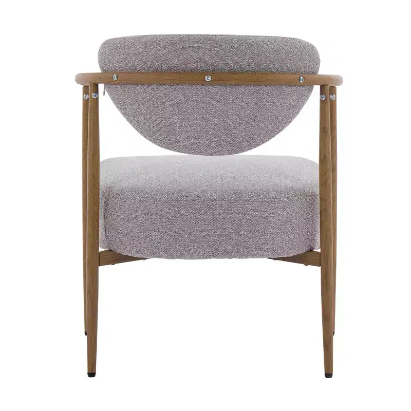 Chaise de salle à manger moderne, chaise d'appoint rembourrée avec cadre en métal, chaise pour salon, chambre à coucher, salle à manger, bureau à domicile