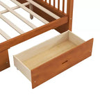 Lit à baldaquin en bois avec tiroirs de rangement