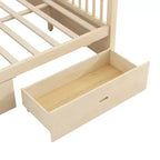 Lit à baldaquin en bois avec tiroirs de rangement