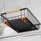 Panier de rangement coulissant sans perçage, organiseur de placard coulissant facile à transporter, pour la cuisine, le garde-manger